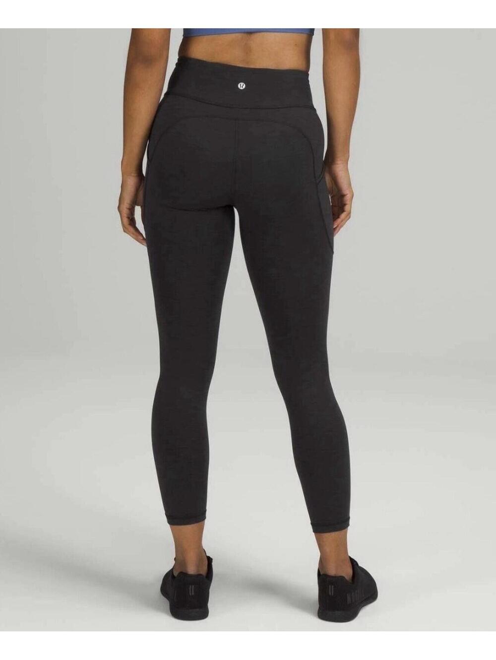 Lululemon Invigorate High-Rise Tight 25" Leggings Womens 0 Black Yoga Athletic